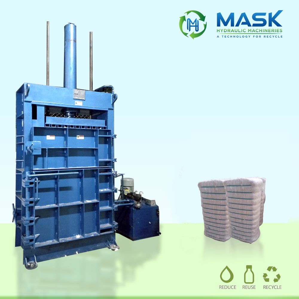 WASTE COTTON FIBER BALER 4