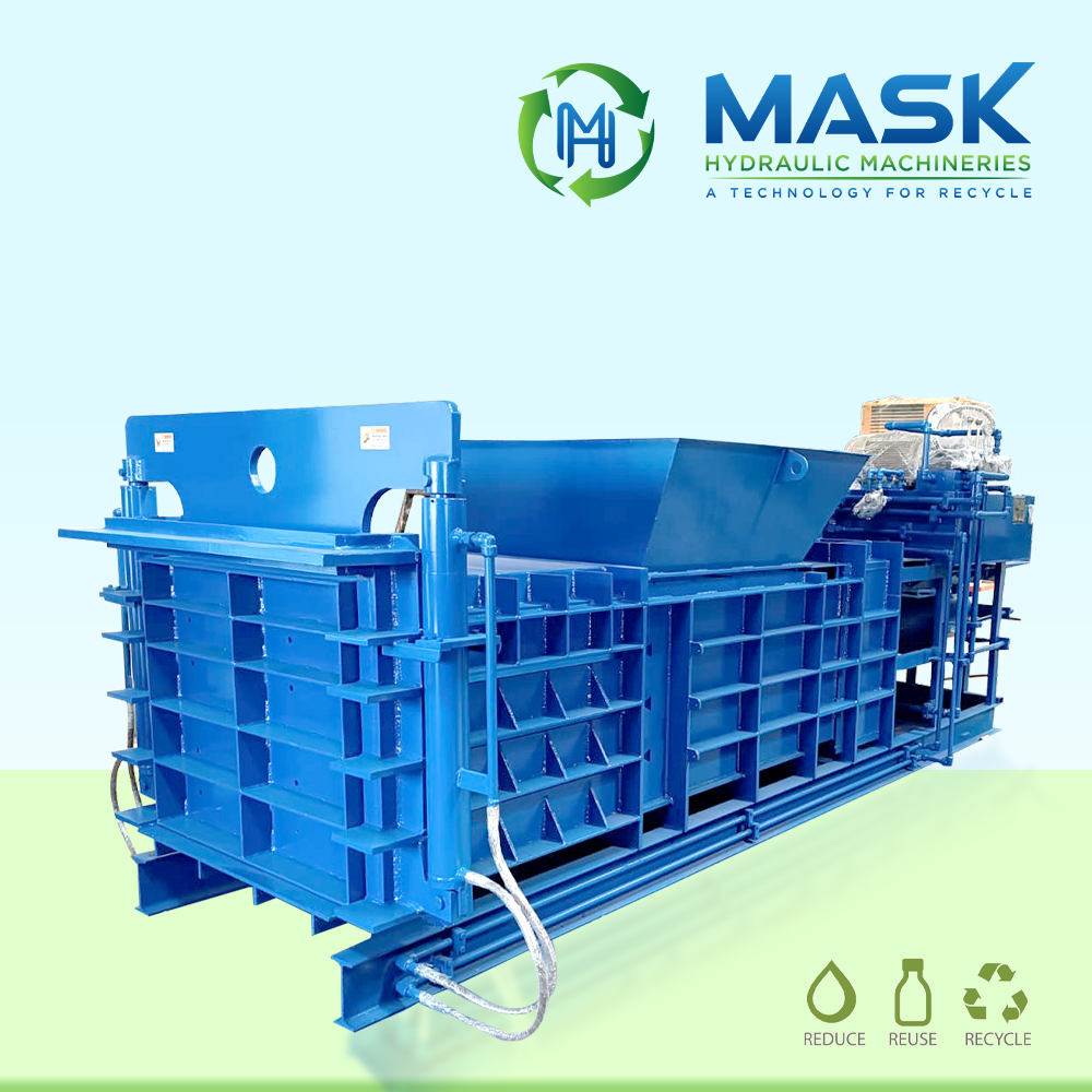 Semi Automatic Manual Tie Horizontal Baler 4