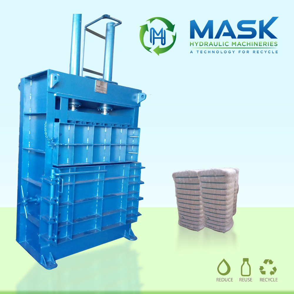 WASTE COTTON FIBER BALER